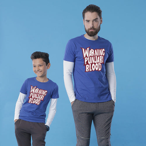 Punjabi Blood, Matching Tees For Dad And Son