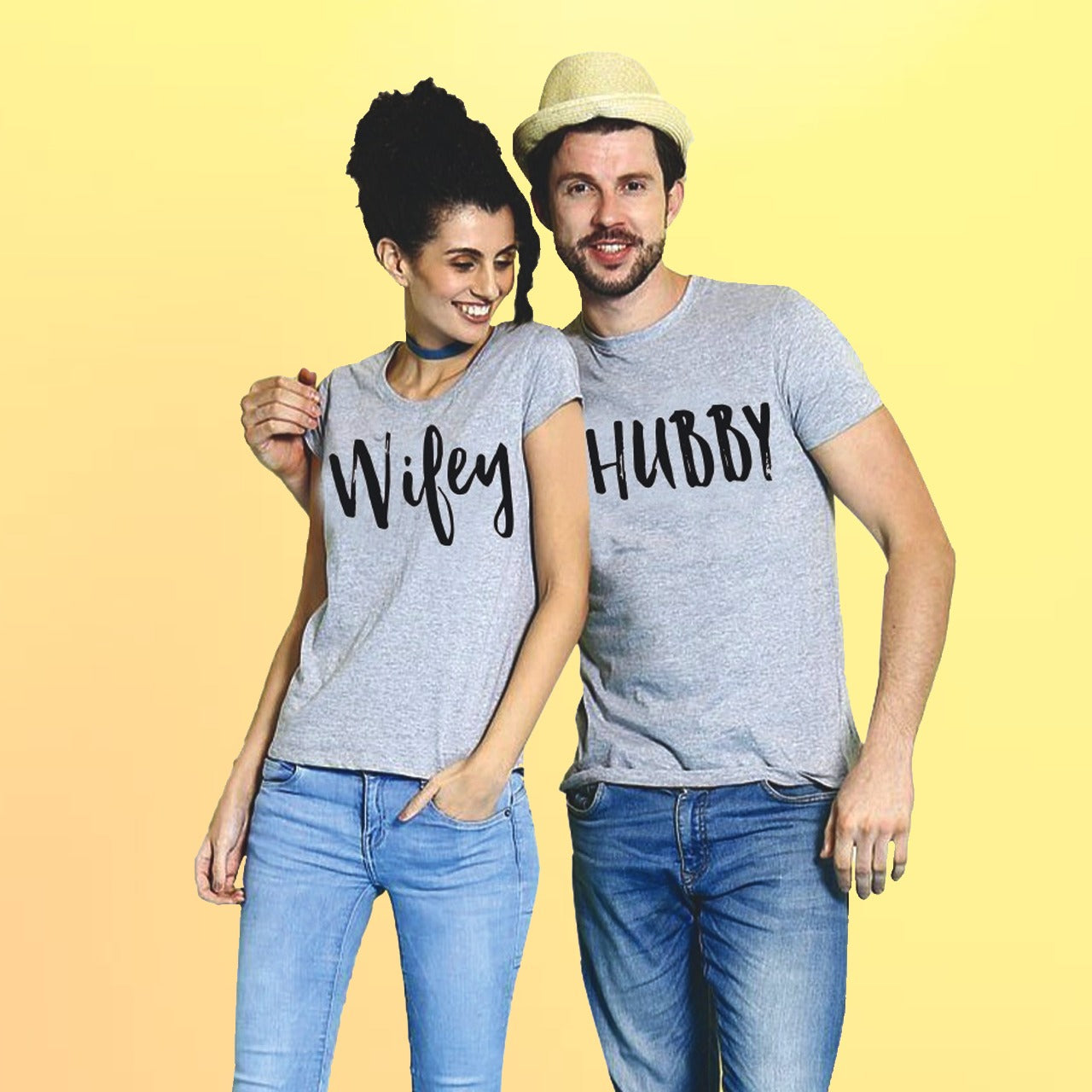 HuBBY/Wifey Matching Couple Tees