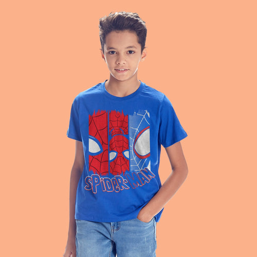 Spiderman Blue Boys Tshirt