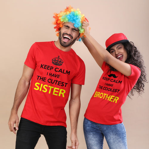 Keep Calm Tees For Siblings