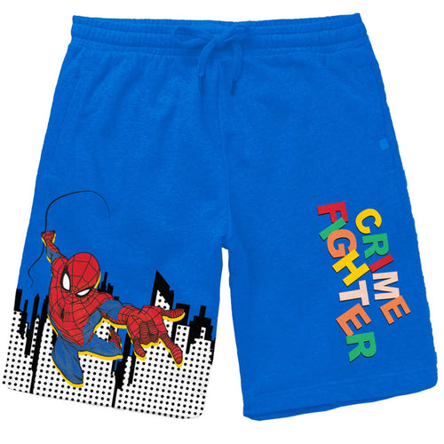 Spiderman Blue Print Boys Shorts