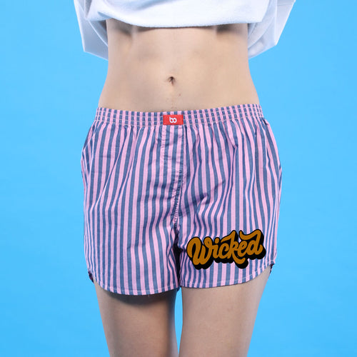 Wicked, Matching Stripped Boxers For Women
