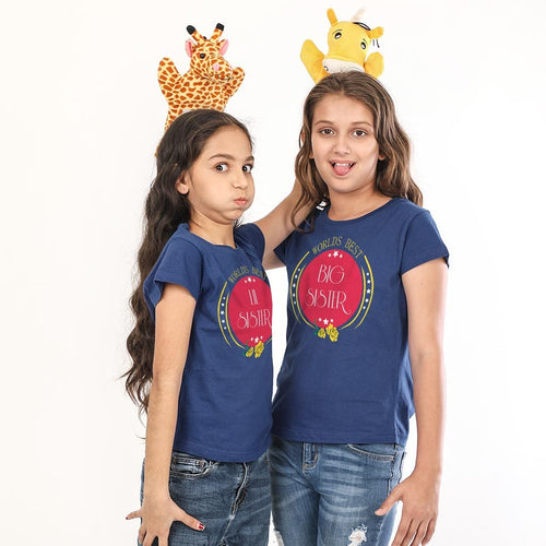 World Best Sisters , Tees For Girl