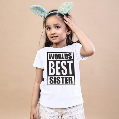 Worlds Best Sister Tees For Girl