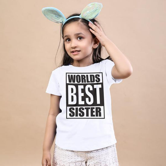 Worlds Best Sister Tees For Girl