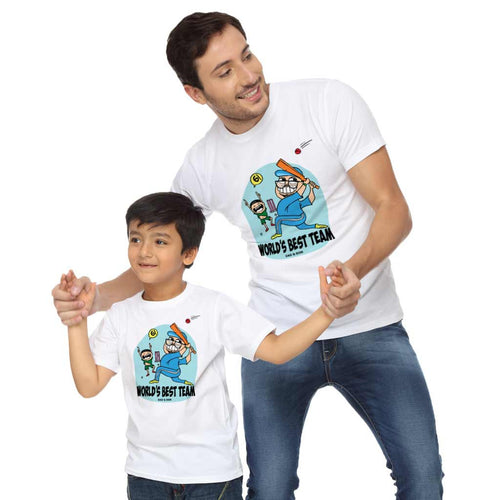 Worlds Best Team Dad And Son Tshirt