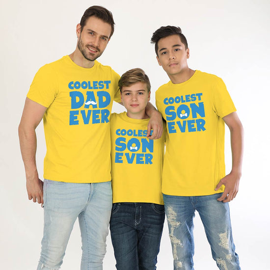 Coolest Boys, Dad And Sons' Matching Tees
