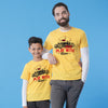 Yellow Play With Cars Father-Son Tees