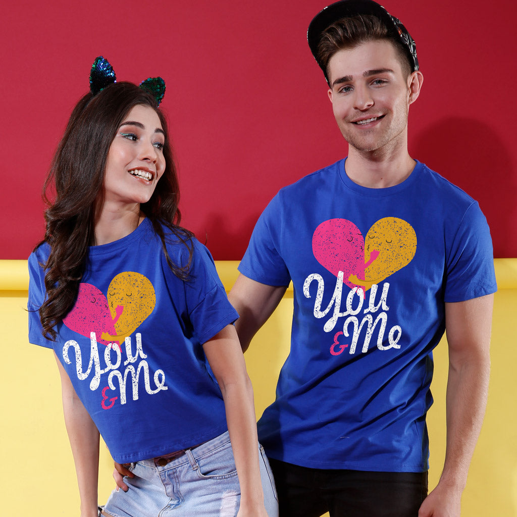 You Me Couple Crop Top Tee