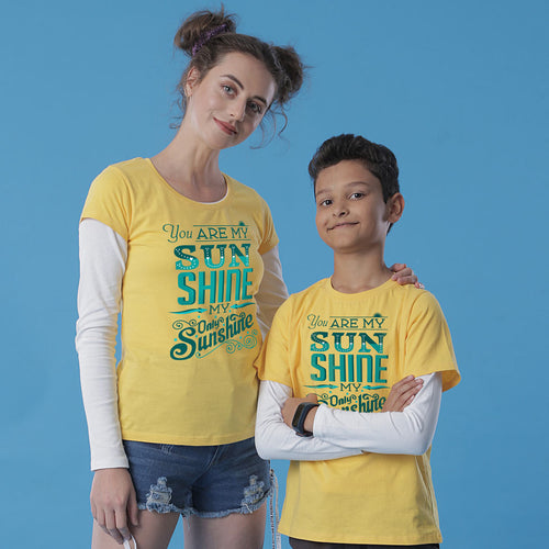 You Are My Sunshine Mom Son Tees