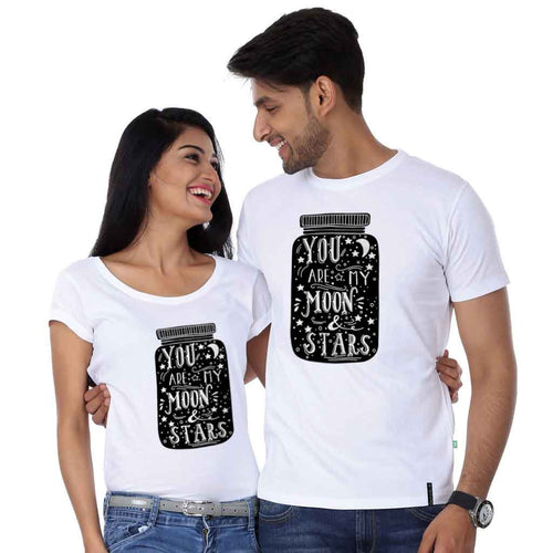 You Are My Moon And Star Couple Tees