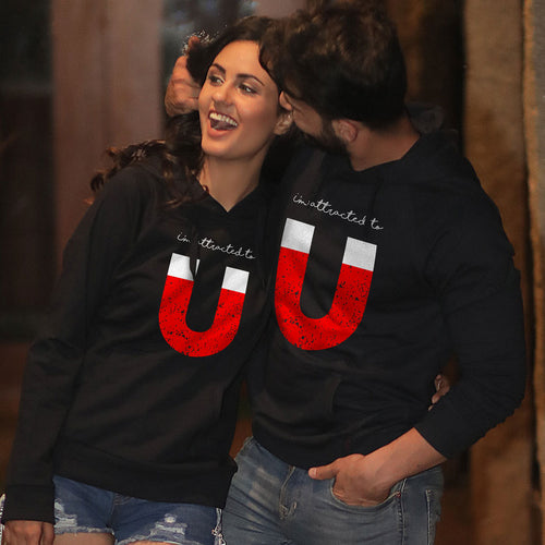 You (Black)  Matching Hoodies For Couples
