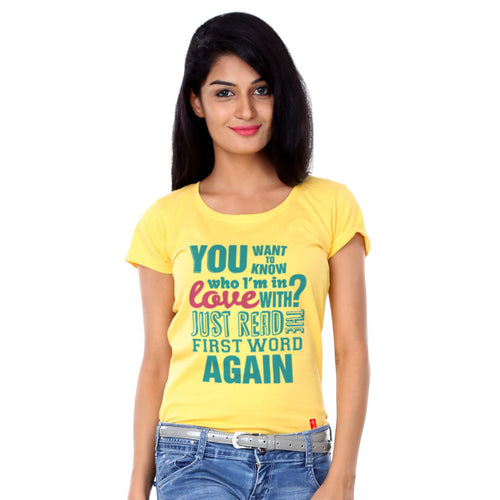 You Want To Know  Couple Tees For Women