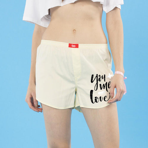 You Me Love Matching Cotton Couple Boxers