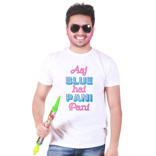 Aaj Blue Hai Pani Pani Tee for Men