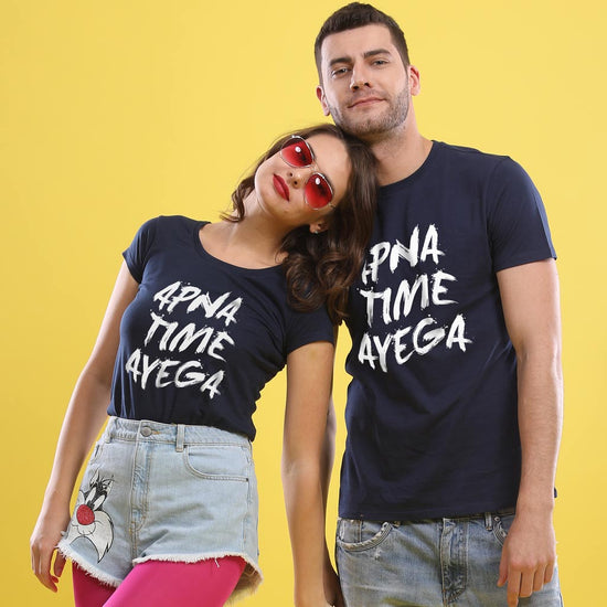 Apna Time Aayega Couple Tees