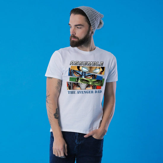Assemble The Avenger Kid/Dad, Marvel Tee For Men