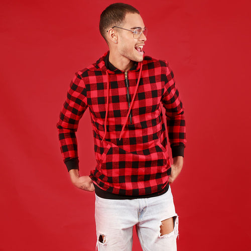 Beauty And The Beast (Woven Pattern), Matching Hoodie For Men And Crop Hoodie For Women