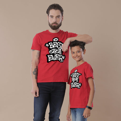 Best Dad And Son Duo, Matching Marathi Regional Tees For Dad And Son