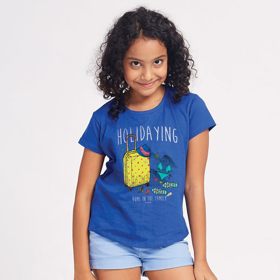 Holidaying Runs in the Family Tees For Daughter