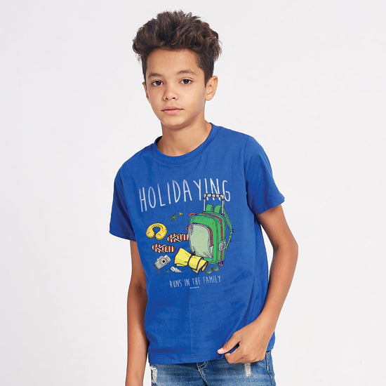 Holidaying Runs in the Family Tees For Son