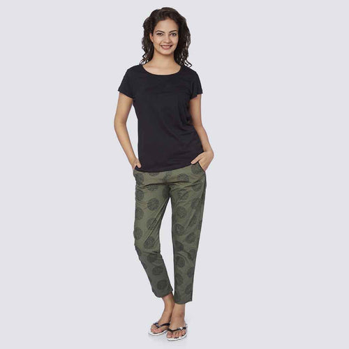 Camouflage zentangle print Pyjama and Tee set