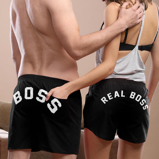 Bedroom Boss Similar Black Couple Boxers