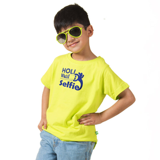 Holi Wali Selfie Tee for Boys