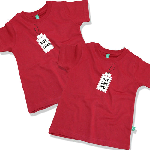 Buy One Get One Free Combo Tee For Twins