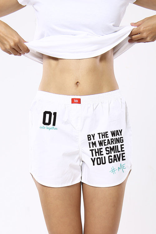 Wearing The Smile You Gave, Matching Couple Boxers For Women