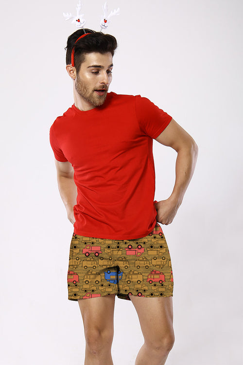 Come And Ride With Me Similar Cotton Boxers For Couples