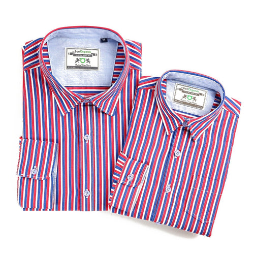 Casual Shirt - Father-Son Striper Full Sleeve Shirt