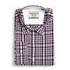 Wine Checkered Ghingham Shirt