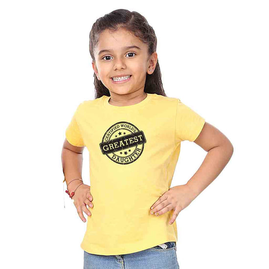 Certified Greatest Daughter/Certified Greatest Dad Tees