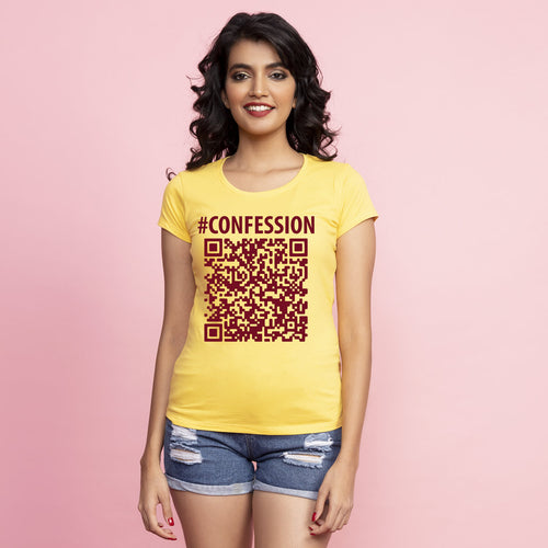 Confession Qr Code Matching Tees For Couples