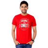 Red Positive Vibes Only Tees Men