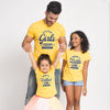 Girl And Daddy Gang, Yellow Matching Dad and Daughter's tees