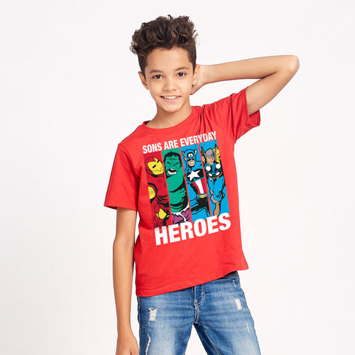 Dads Are Every Day Heroes, Matching Tees For Son