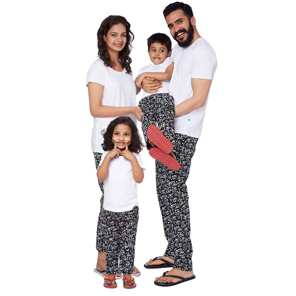 Family Yoga Black Pyjamas Only - Main Image