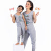 Dream It Wish it (Grey) Matching Sleep Wear For Mom And Daughter