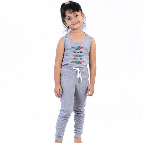Dream It Wish it (Grey) Sleep Wear For Girl