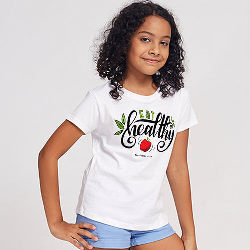 Eat Healthy , Matching Family Tees  For Daughter