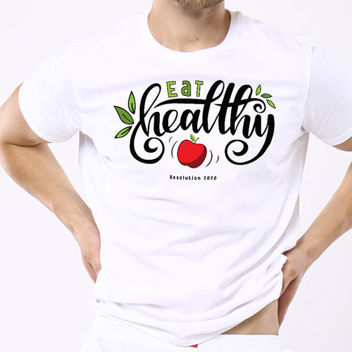 Eat Healthy , Matching Family Tees