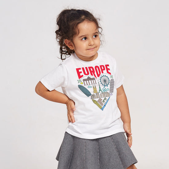 Europe Matching Family Tees for kid Daughter