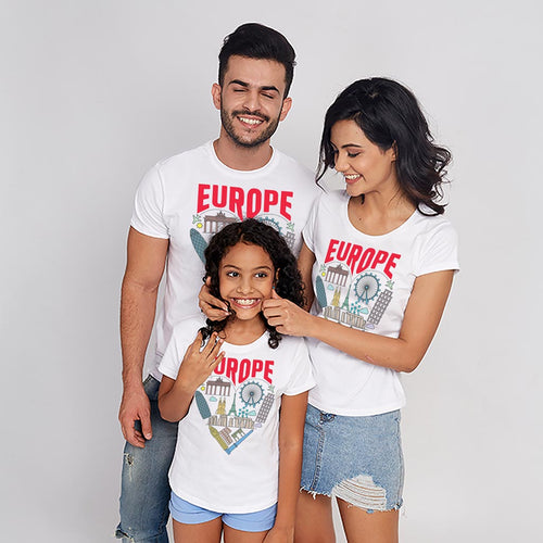 Europe Matching Tees For Family