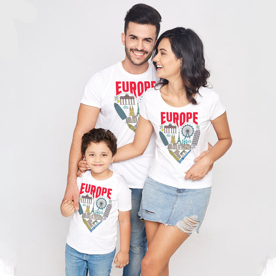 Europe Matching Tees For Family