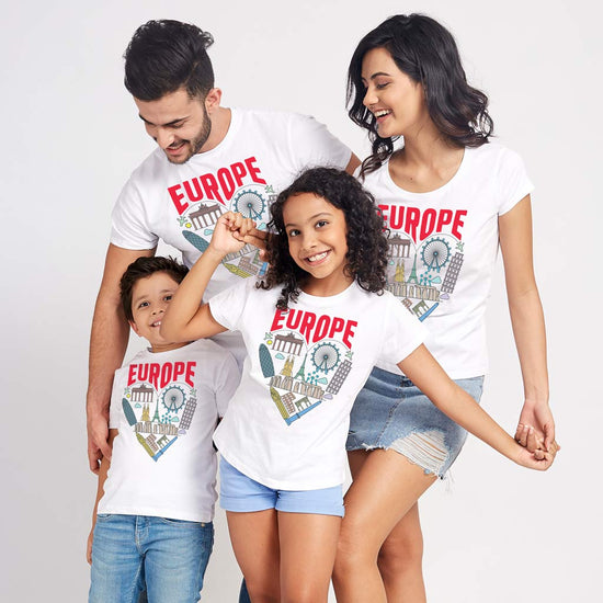 Europe Matching Tees For Family