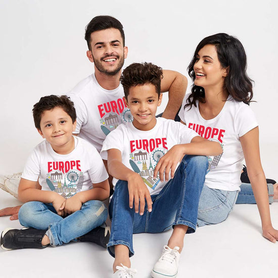 Europe Matching Tees For Family