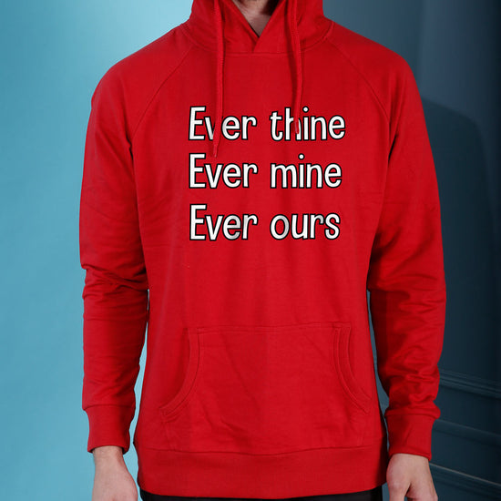 Ever Mine, Ever Ours, Matching Hoodie And Crop Hoodie For Couples