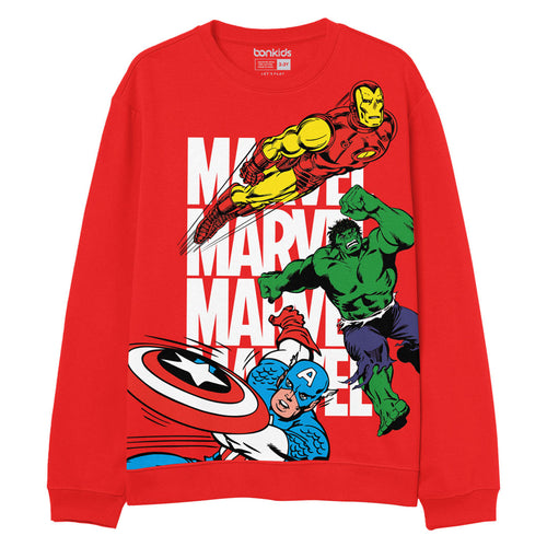 Marvel Boys Red Sweatshirt